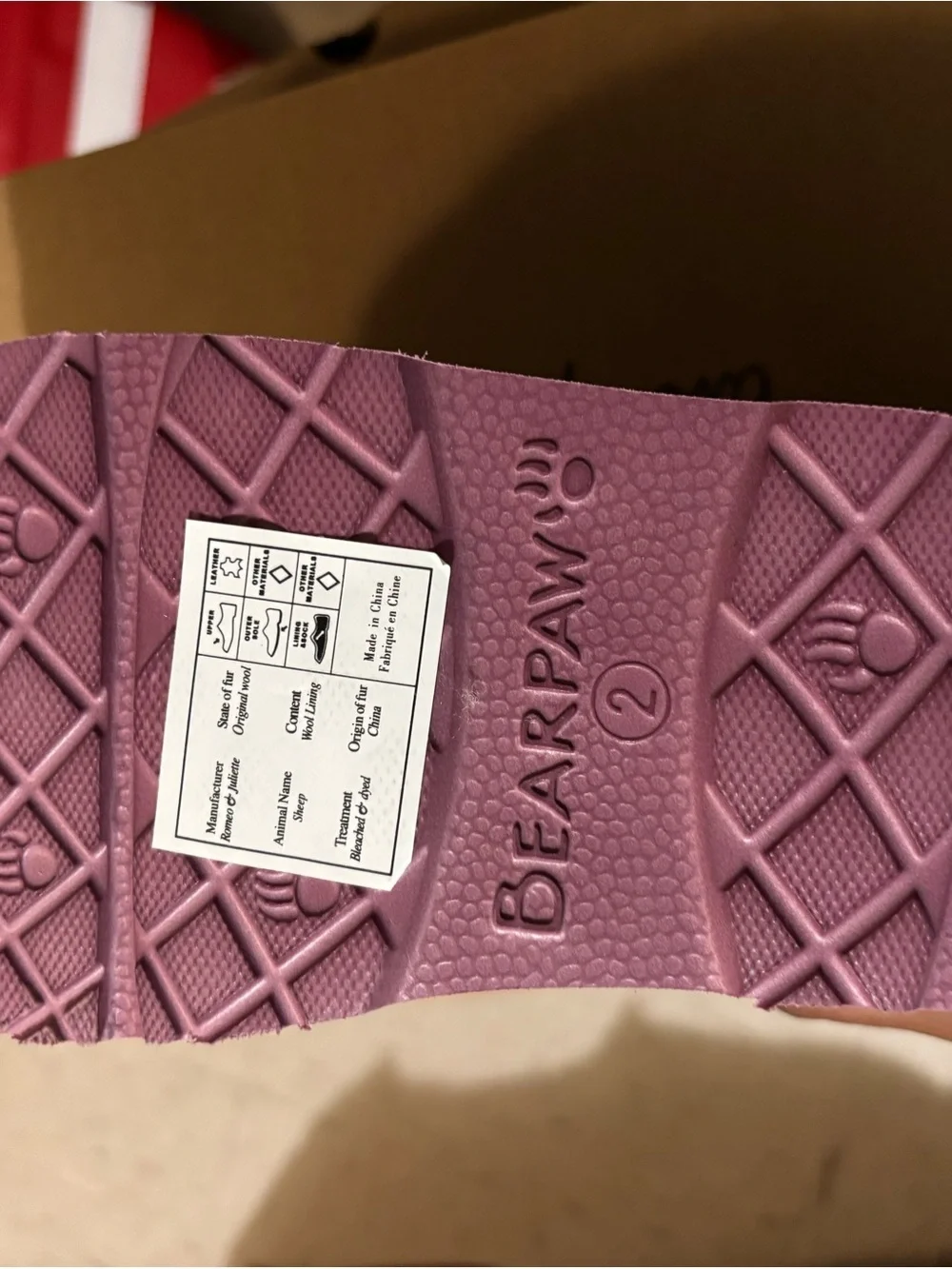 BearPaw Kids Pink Suede Shearling-Lined Slippers